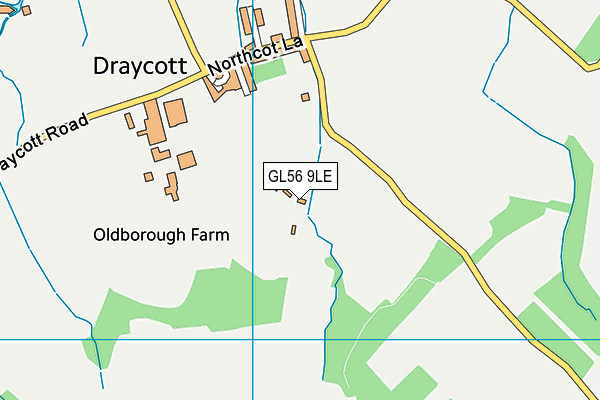 GL56 9LE map - OS VectorMap District (Ordnance Survey)