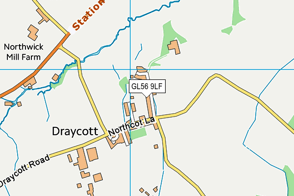 GL56 9LF map - OS VectorMap District (Ordnance Survey)