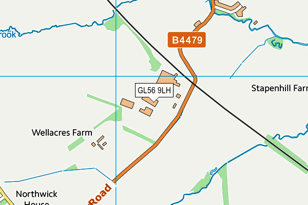 GL56 9LH map - OS VectorMap District (Ordnance Survey)