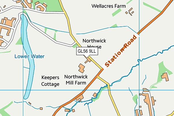 GL56 9LL map - OS VectorMap District (Ordnance Survey)