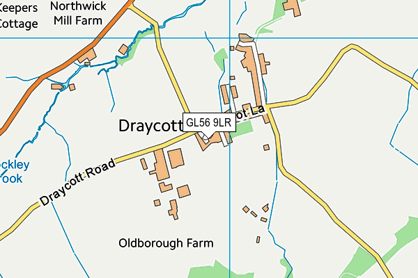 GL56 9LR map - OS VectorMap District (Ordnance Survey)