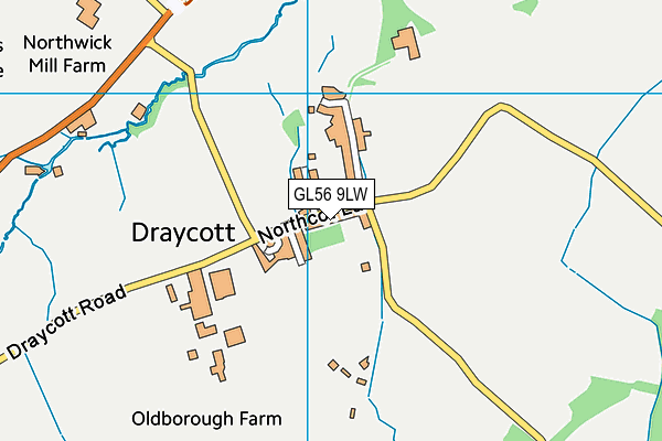 GL56 9LW map - OS VectorMap District (Ordnance Survey)