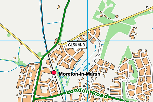 GL56 9NB map - OS VectorMap District (Ordnance Survey)
