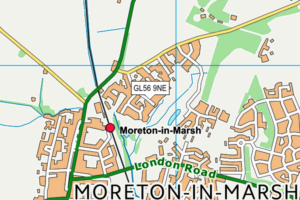 GL56 9NE map - OS VectorMap District (Ordnance Survey)