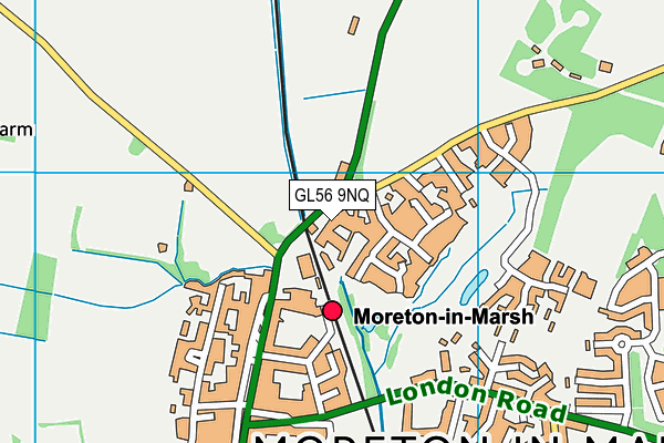 GL56 9NQ map - OS VectorMap District (Ordnance Survey)