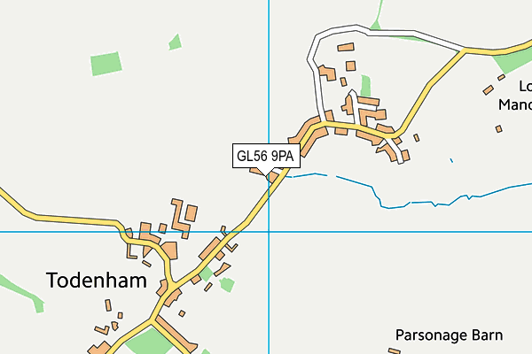 GL56 9PA map - OS VectorMap District (Ordnance Survey)