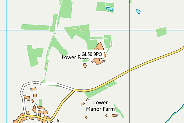 GL56 9PQ map - OS VectorMap District (Ordnance Survey)