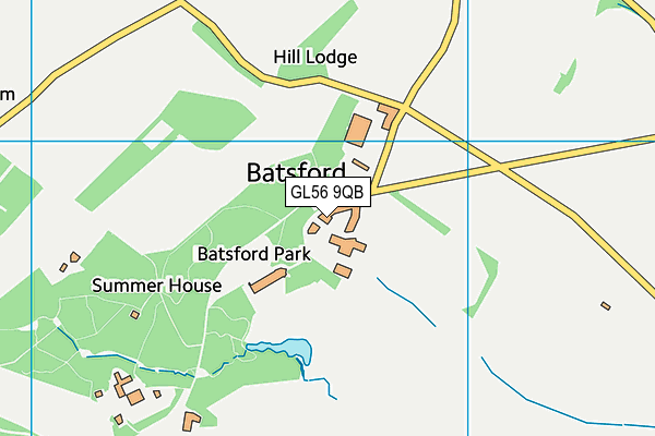 GL56 9QB map - OS VectorMap District (Ordnance Survey)