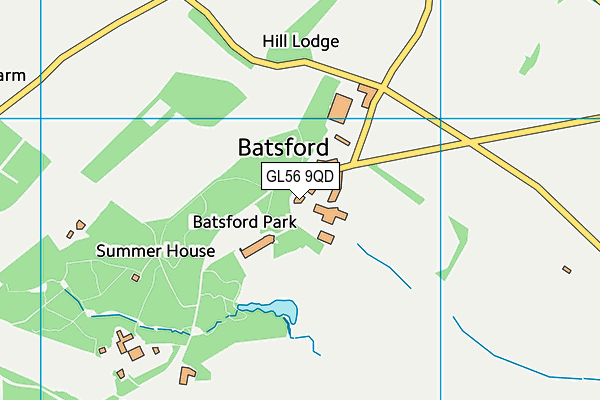 GL56 9QD map - OS VectorMap District (Ordnance Survey)