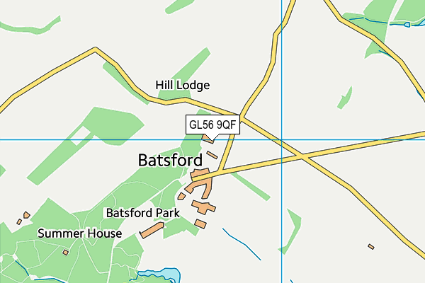 GL56 9QF map - OS VectorMap District (Ordnance Survey)