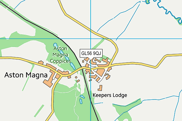 GL56 9QJ map - OS VectorMap District (Ordnance Survey)