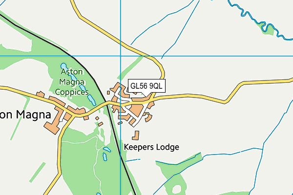 GL56 9QL map - OS VectorMap District (Ordnance Survey)