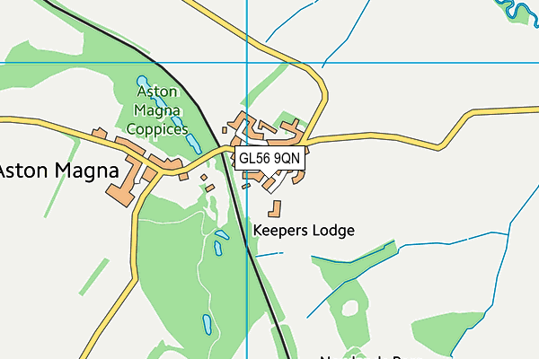 GL56 9QN map - OS VectorMap District (Ordnance Survey)