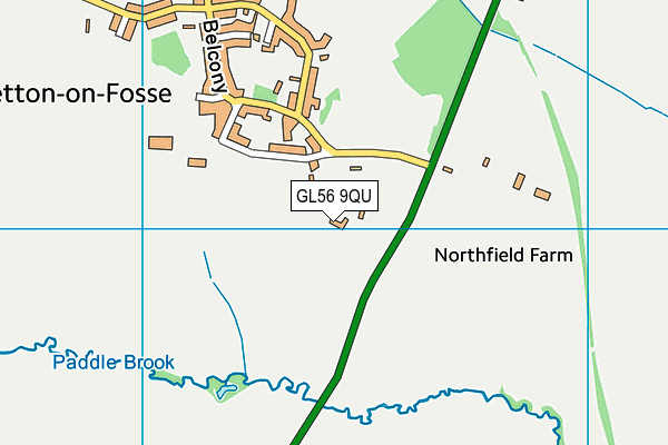 GL56 9QU map - OS VectorMap District (Ordnance Survey)