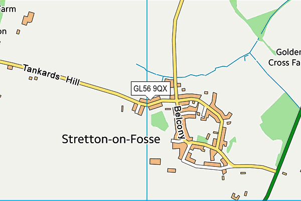 GL56 9QX map - OS VectorMap District (Ordnance Survey)