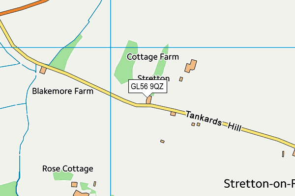 GL56 9QZ map - OS VectorMap District (Ordnance Survey)