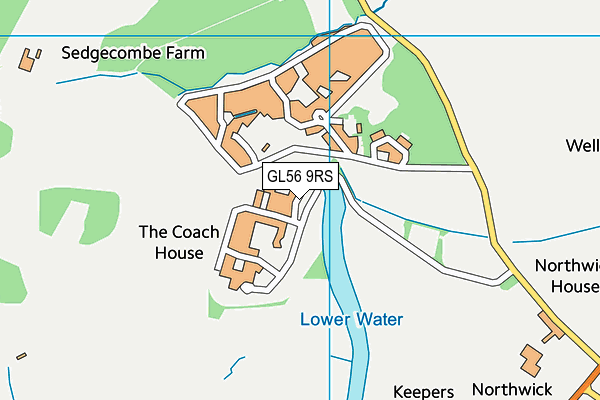 GL56 9RS map - OS VectorMap District (Ordnance Survey)