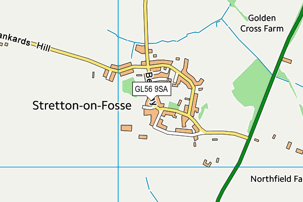 GL56 9SA map - OS VectorMap District (Ordnance Survey)