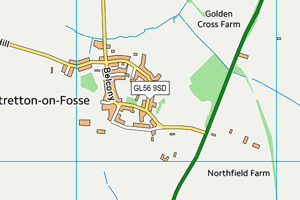 GL56 9SD map - OS VectorMap District (Ordnance Survey)