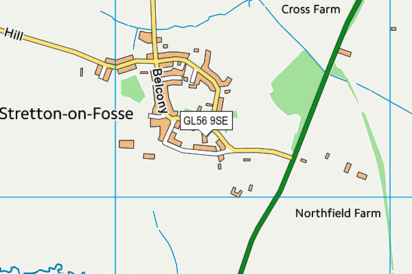 GL56 9SE map - OS VectorMap District (Ordnance Survey)