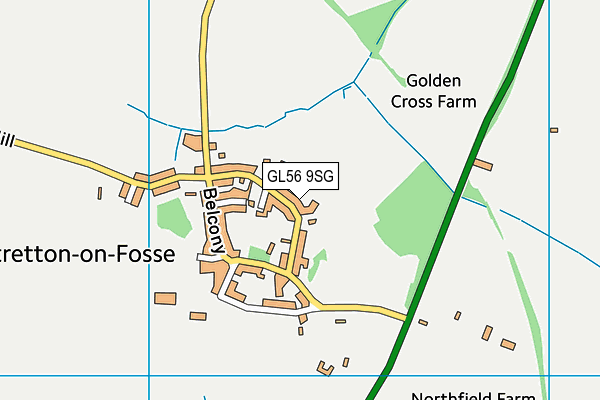 GL56 9SG map - OS VectorMap District (Ordnance Survey)