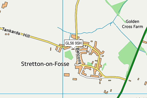 GL56 9SH map - OS VectorMap District (Ordnance Survey)