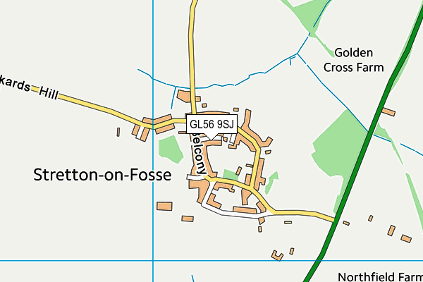 GL56 9SJ map - OS VectorMap District (Ordnance Survey)