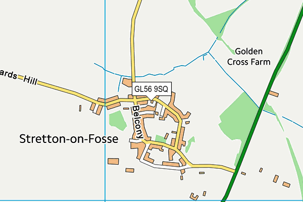 GL56 9SQ map - OS VectorMap District (Ordnance Survey)