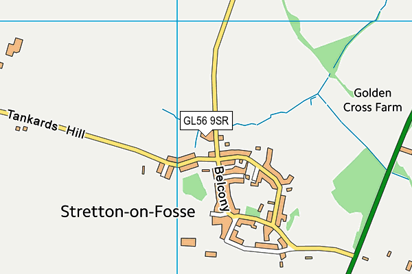 GL56 9SR map - OS VectorMap District (Ordnance Survey)