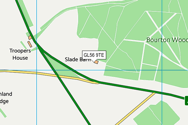 GL56 9TE map - OS VectorMap District (Ordnance Survey)