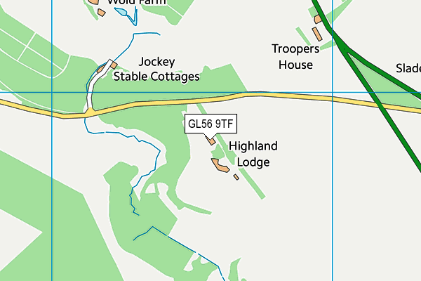 GL56 9TF map - OS VectorMap District (Ordnance Survey)