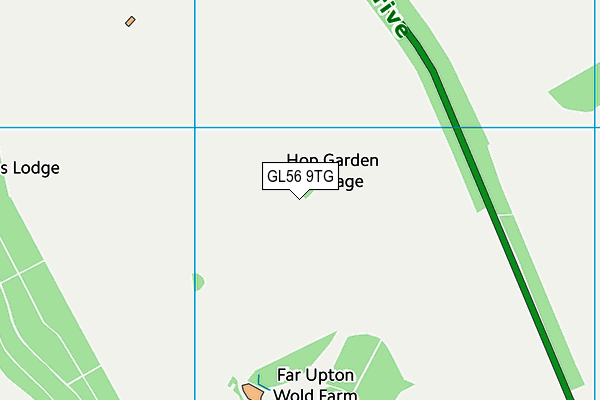 GL56 9TG map - OS VectorMap District (Ordnance Survey)