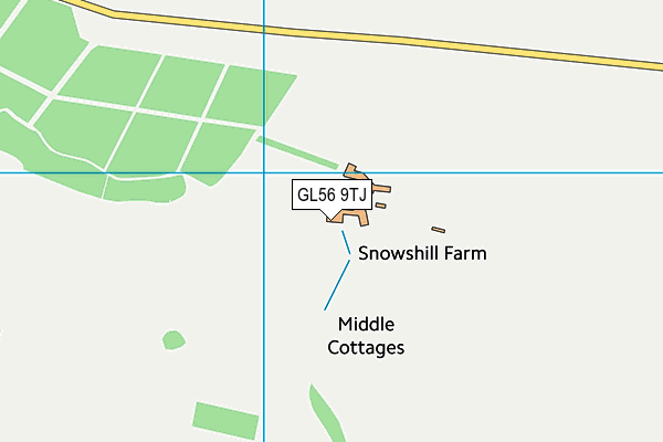 GL56 9TJ map - OS VectorMap District (Ordnance Survey)