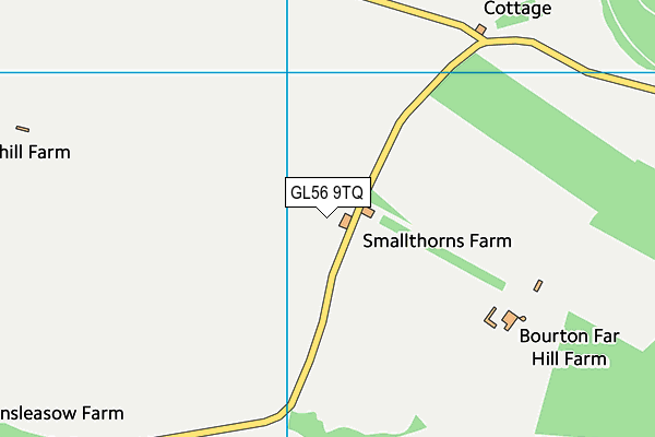 GL56 9TQ map - OS VectorMap District (Ordnance Survey)