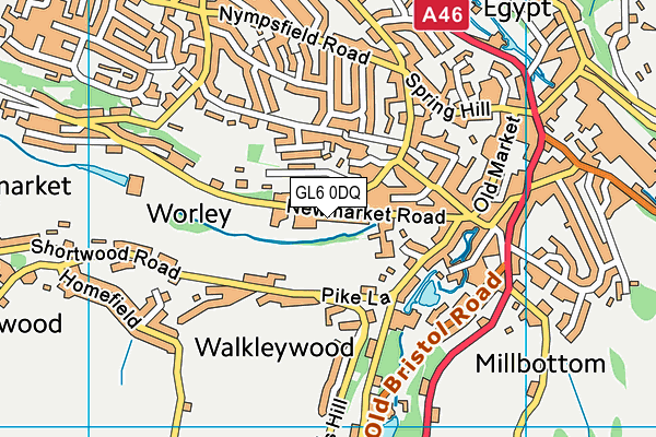 GL6 0DQ map - OS VectorMap District (Ordnance Survey)