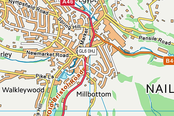 GL6 0HJ map - OS VectorMap District (Ordnance Survey)