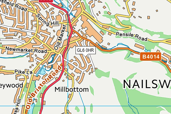 GL6 0HR map - OS VectorMap District (Ordnance Survey)