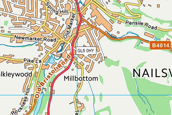 GL6 0HY map - OS VectorMap District (Ordnance Survey)