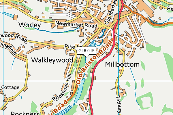 GL6 0JP map - OS VectorMap District (Ordnance Survey)