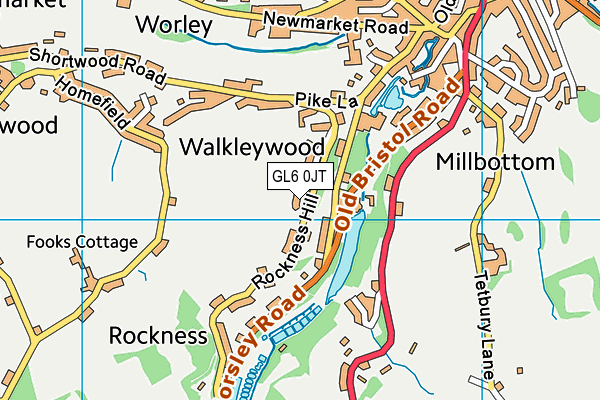 GL6 0JT map - OS VectorMap District (Ordnance Survey)