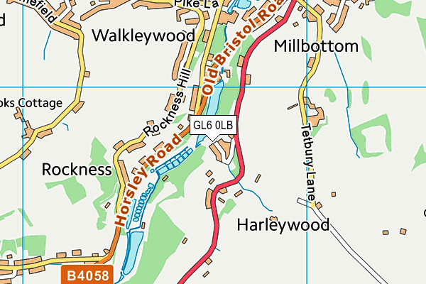 GL6 0LB map - OS VectorMap District (Ordnance Survey)