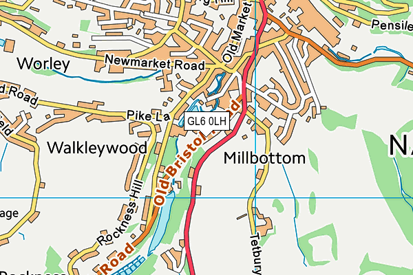 GL6 0LH map - OS VectorMap District (Ordnance Survey)