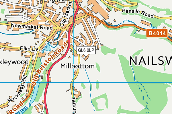 GL6 0LP map - OS VectorMap District (Ordnance Survey)