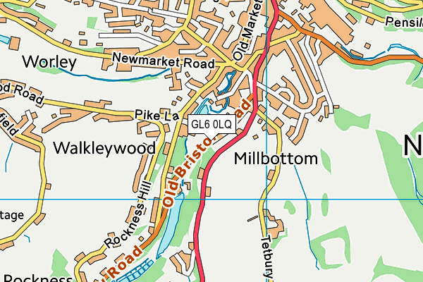 GL6 0LQ map - OS VectorMap District (Ordnance Survey)