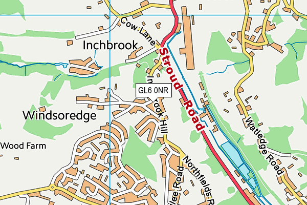 GL6 0NR map - OS VectorMap District (Ordnance Survey)