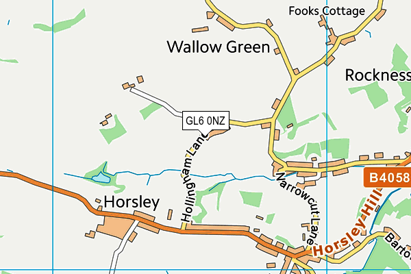 GL6 0NZ map - OS VectorMap District (Ordnance Survey)