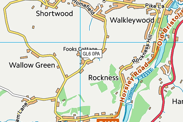 GL6 0PA map - OS VectorMap District (Ordnance Survey)