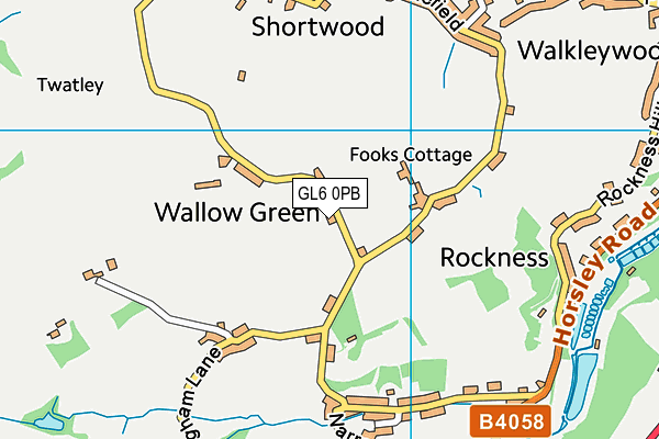 GL6 0PB map - OS VectorMap District (Ordnance Survey)