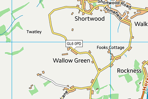 GL6 0PD map - OS VectorMap District (Ordnance Survey)