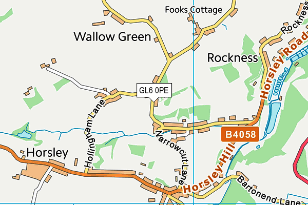 GL6 0PE map - OS VectorMap District (Ordnance Survey)